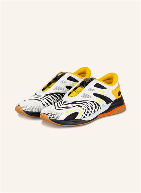 gucci sneakers for men high tops white black yellow|gucci ultrapace sneakers.